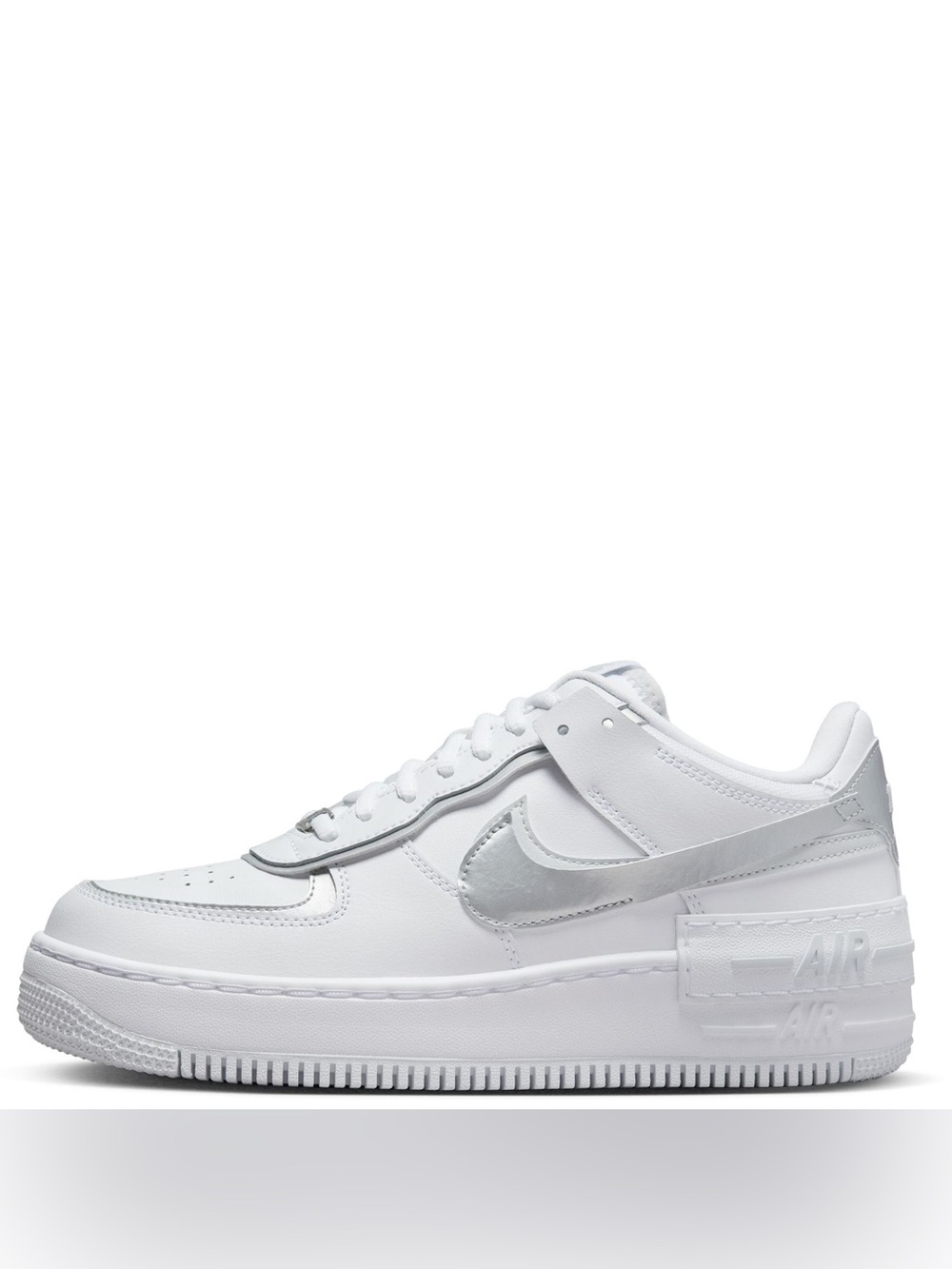 Nike Air Force 1 Low Shadow
White Pure Platinum Metallic Silver (Women's)